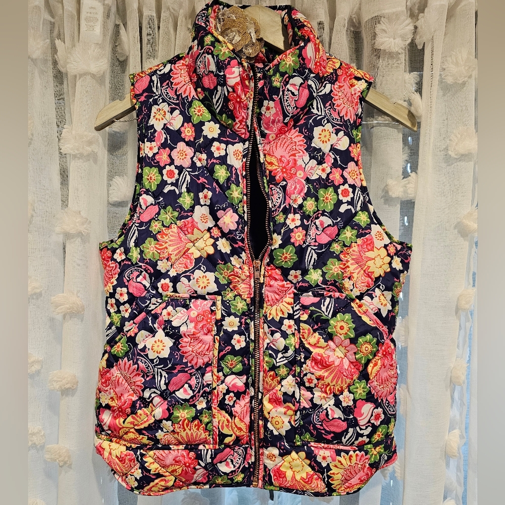 Floral Bubble Vest